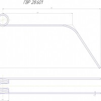 Зуб сгребания ГВР-28-601 &#248;8